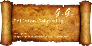 Grifaton Gabriella névjegykártya